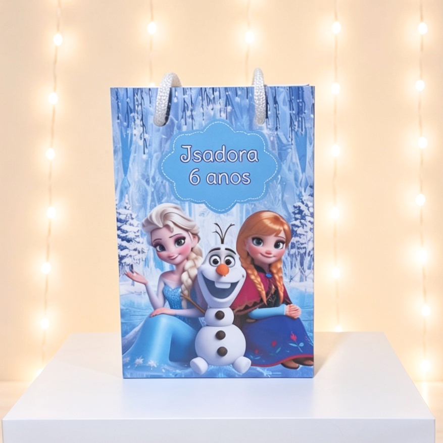Sacolinha Frozen Personalizada Lembrancinha Festa Aniversário