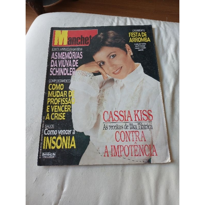 revista manchete Cassia kiss zeze di Camargo Leonardo chitao xororo gian Giovanni Maria padilha tatum o neal Celine dion