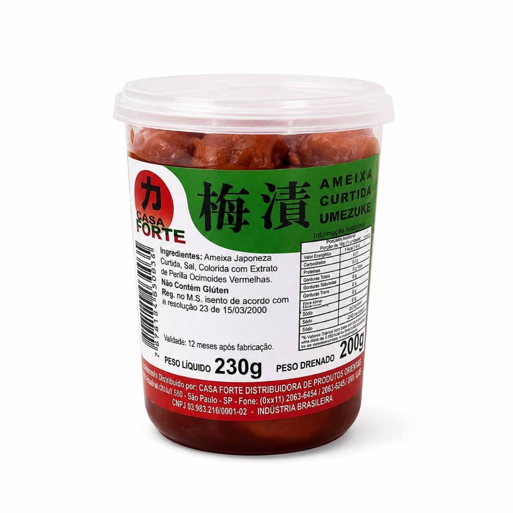 Ameixa Umeboshi Curtida Casa Forte 230g