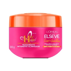 Creme de Tratamento Capilar Alinhamento dos Fios, Controle de Frizz, Elseve Liso dos Sonhos L'Oréal Paris 300g