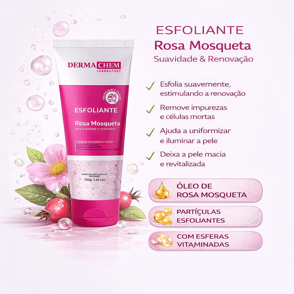 Kit rosa mosqueta skincare completo limpeza de pele pele renovada — imagem 2 de 2