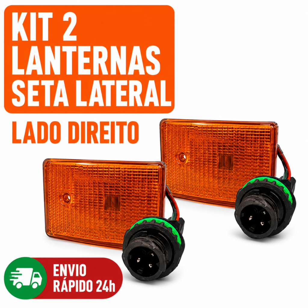 Kit 2 Lanternas Seta Lateral Lado Direito Actros