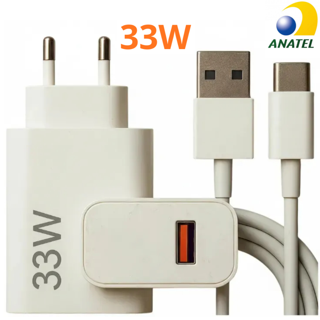 Carregador 33W Carregador PARA Xiaomi Redmi Note 9 Mi9 Poco X3 Poco X4 Pro Poco X5 Poco X6 Pro Carregador Tipo-C Turbo