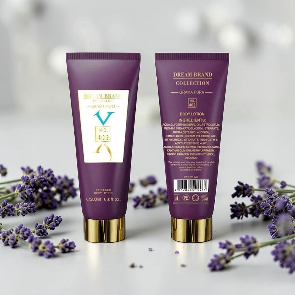 Body Lotion Dream Brand Collection Grama Pura Nº402 200ml – Hidratante Perfumado Feminino