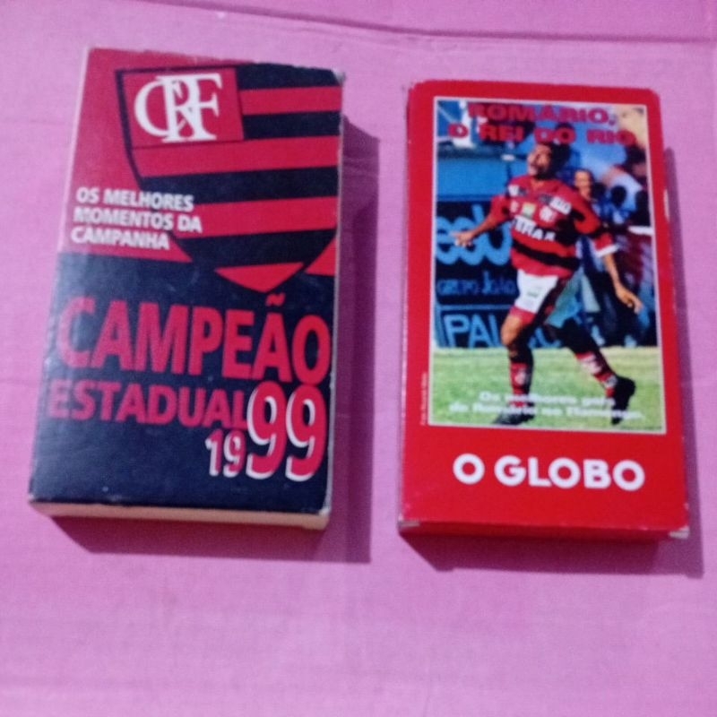 Fita Vhs Flamengo Campeão  estadual 1999 Romário o Rei do Rio o Globo raridade
