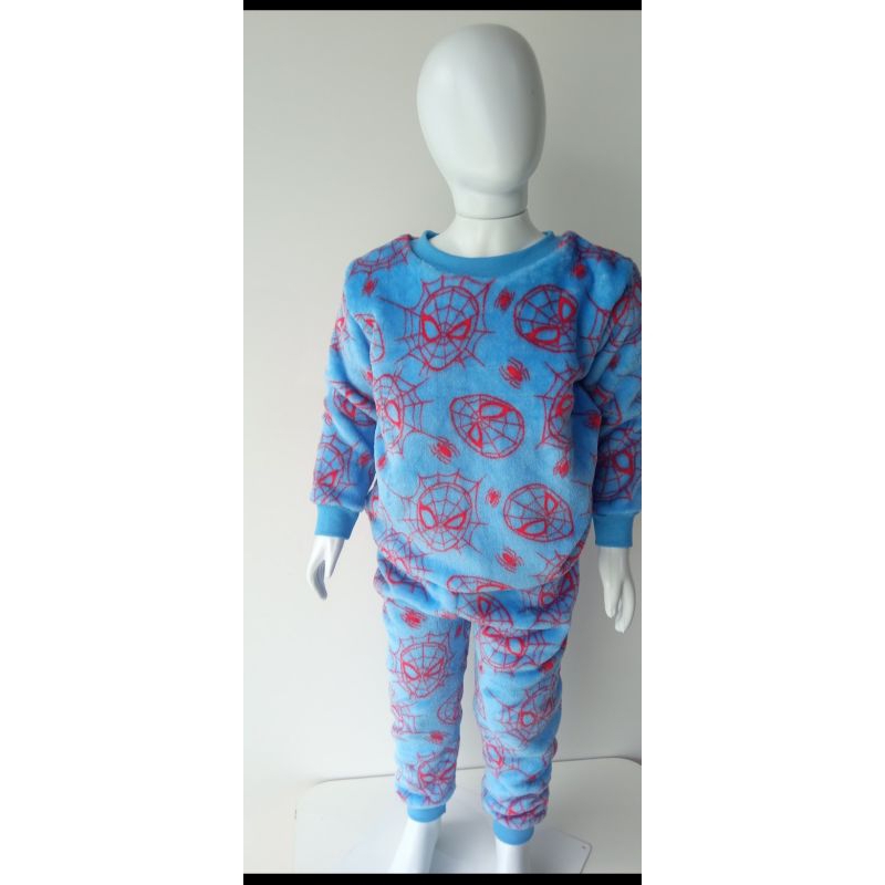 🌈Conjunto Infantil homem aranha Quentinho Fleece Pelúciado   Tamanho 01 02  04 06 08 10 12 14.   anos.
