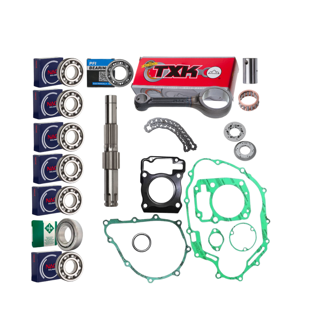Kit Biela Txk Cg 150 Rolamentos Motor Juntas Corrente do Comando