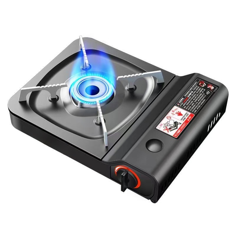 Fogareiro Fogão Portátil Inox a Gás Camping Pesca Viagem Acendimento Automático