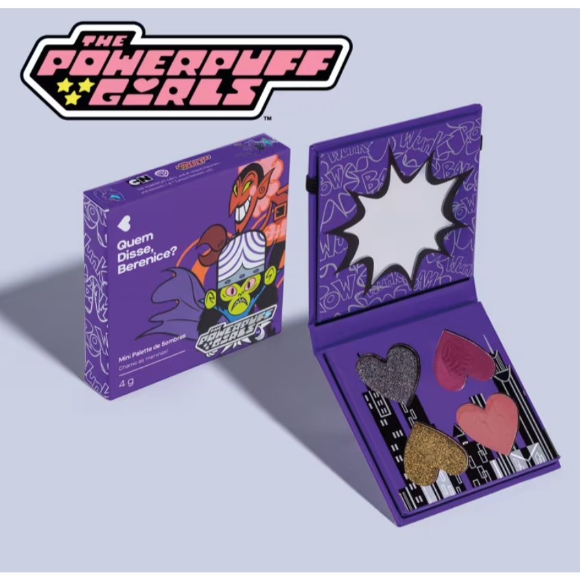 Mini Paleta De Sombras Chame As Meninas QDB As Meninas Super Poderosas 4g