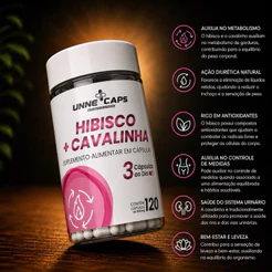 Hibisco + Cavalinha 120 Cápsulas | Fórmula Natural Premium para Bem-Estar e Leveza Diária