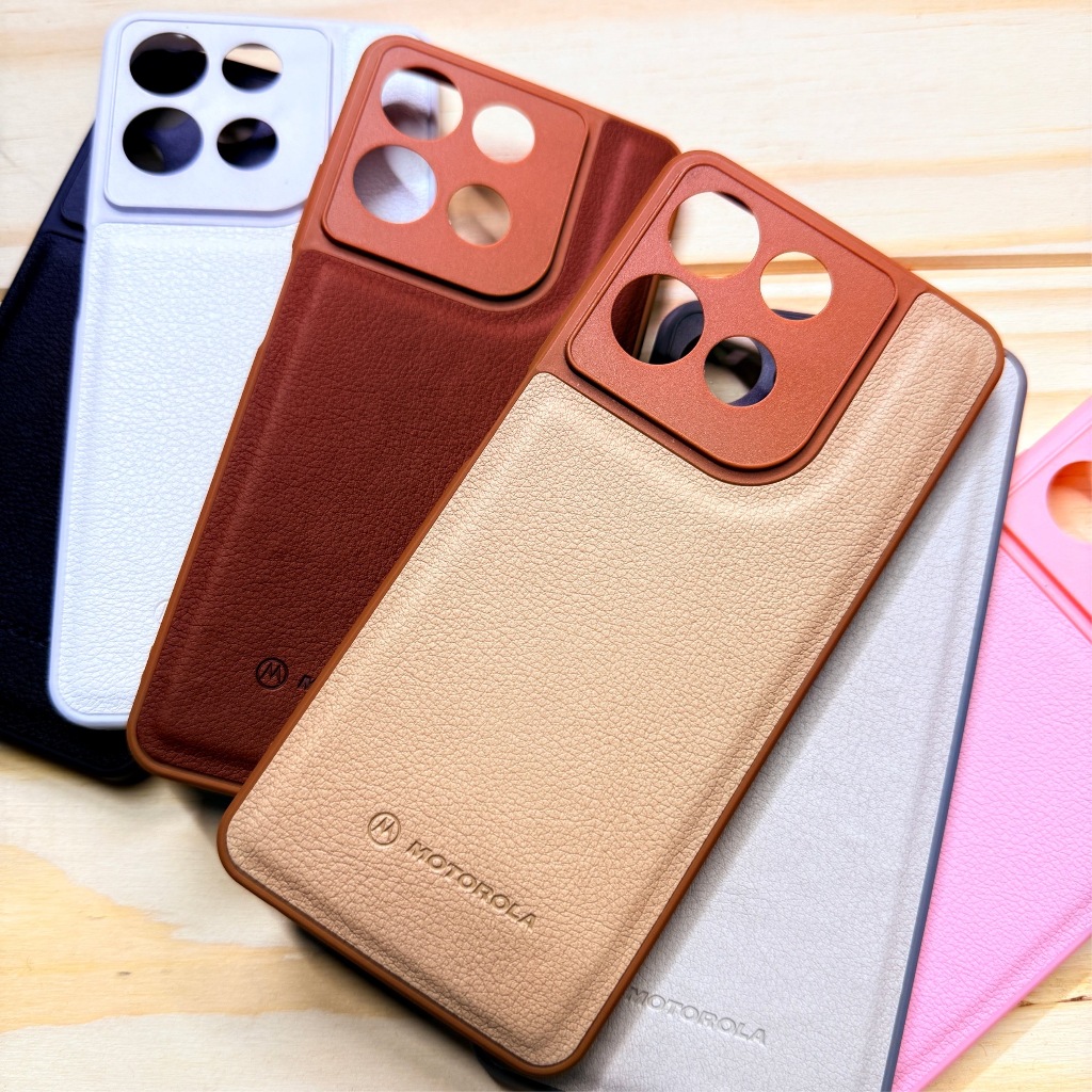 Capa Capinha Motorola Moto G86 G56 G15 G06 G22 G17 G35 G05 G10 Couro Premium Ave