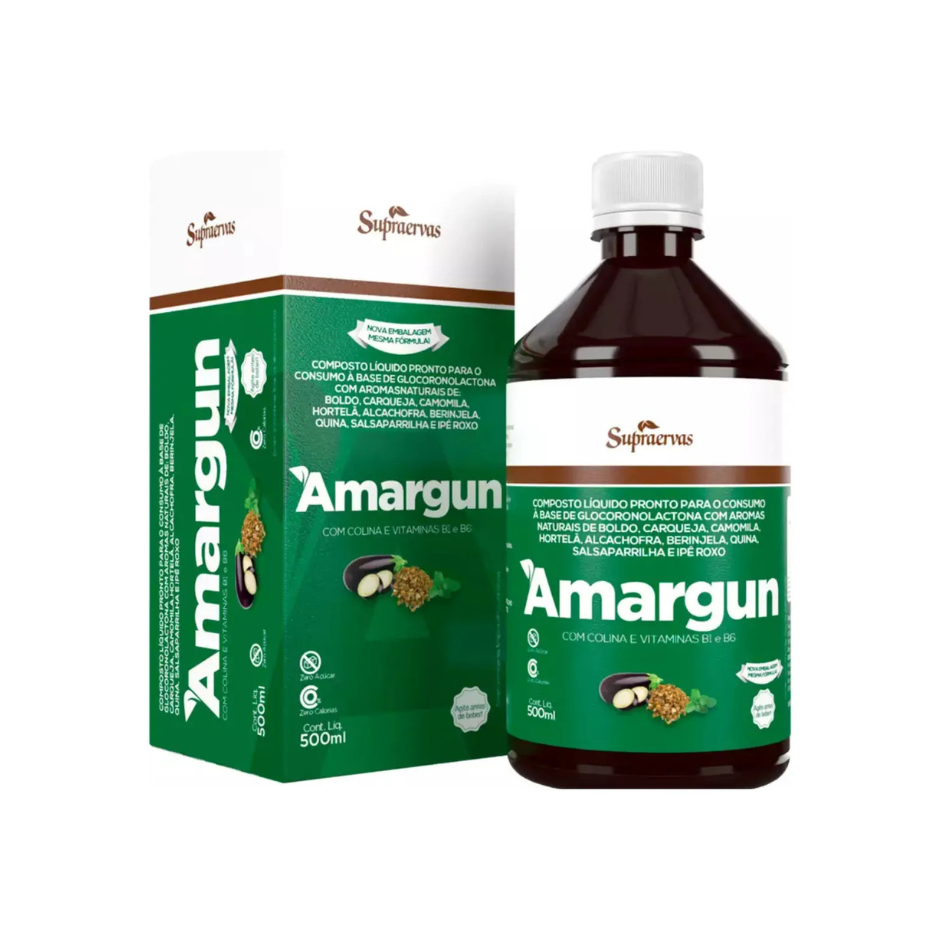 Chá Amargun 500 mL - Suporte para Digestão e Saúde do Fígado com Ervas Naturais
