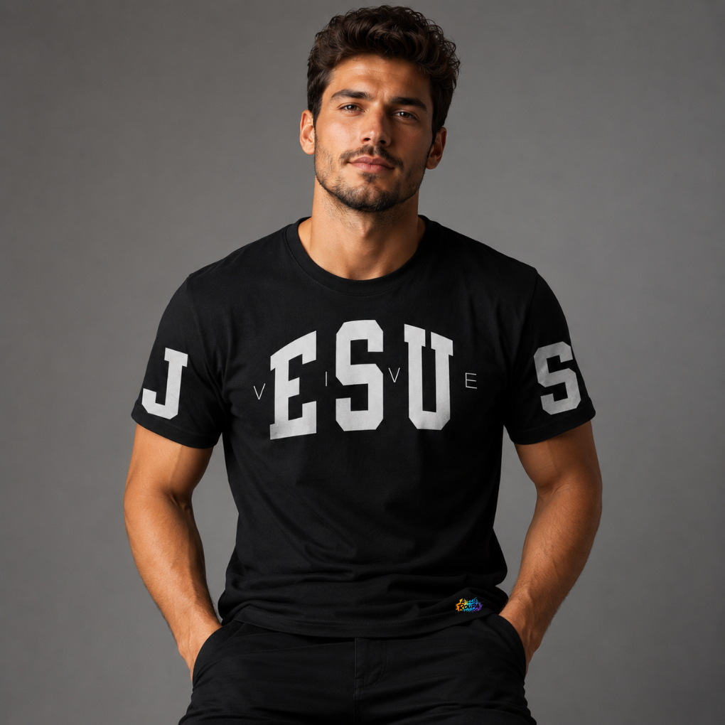 Camiseta Cristã Jesus Vive Evangélica Gospel Estampada Masculina Feminina