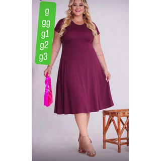vestido  tecido suplex digital enesgado rodado plus size manga normal 44/46/48/50/52 g gg g1 g2