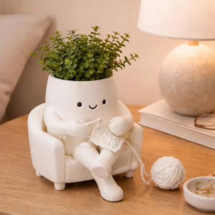 Vaso tricontando em 3d para flores