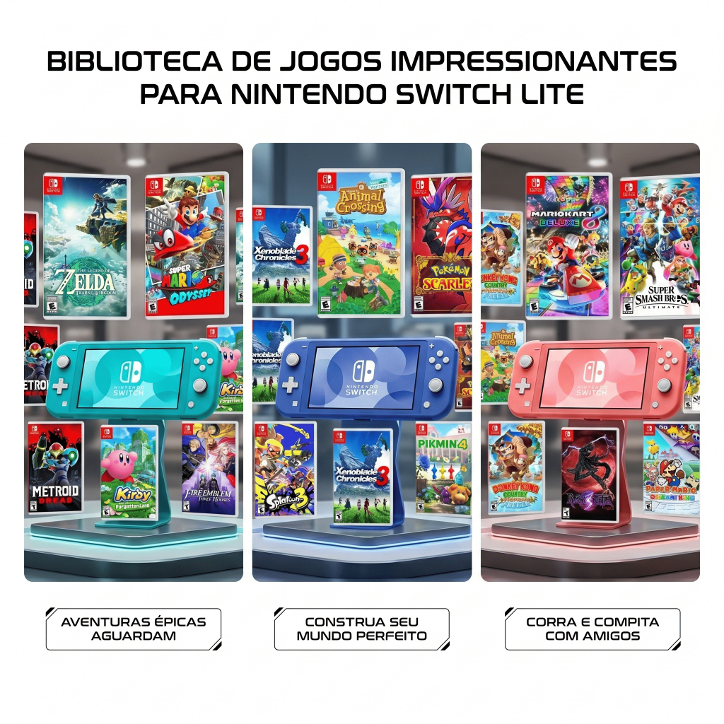 Nintendo Switch Lite Desbloqueado Novo
