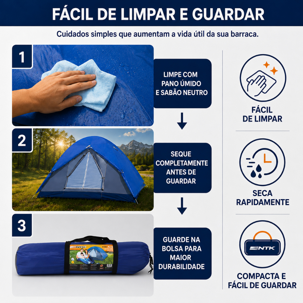 Barraca Fox Nautika Iglu 2/3 Pessoas Impermeável com Mosquiteiro para Camping Praia Trilha · foto 2