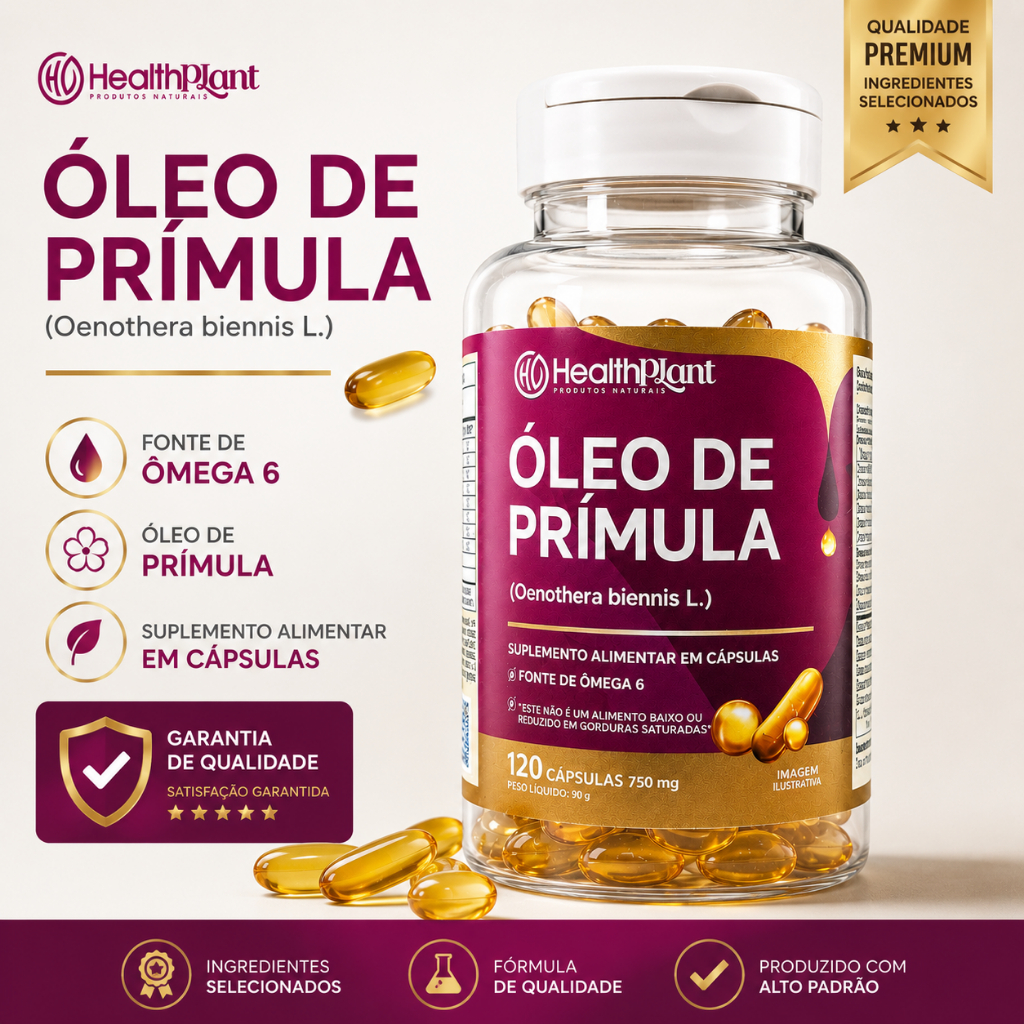 O Original Óleo de Prímula+ Pura Saúde Menpausa - Formula Avançada