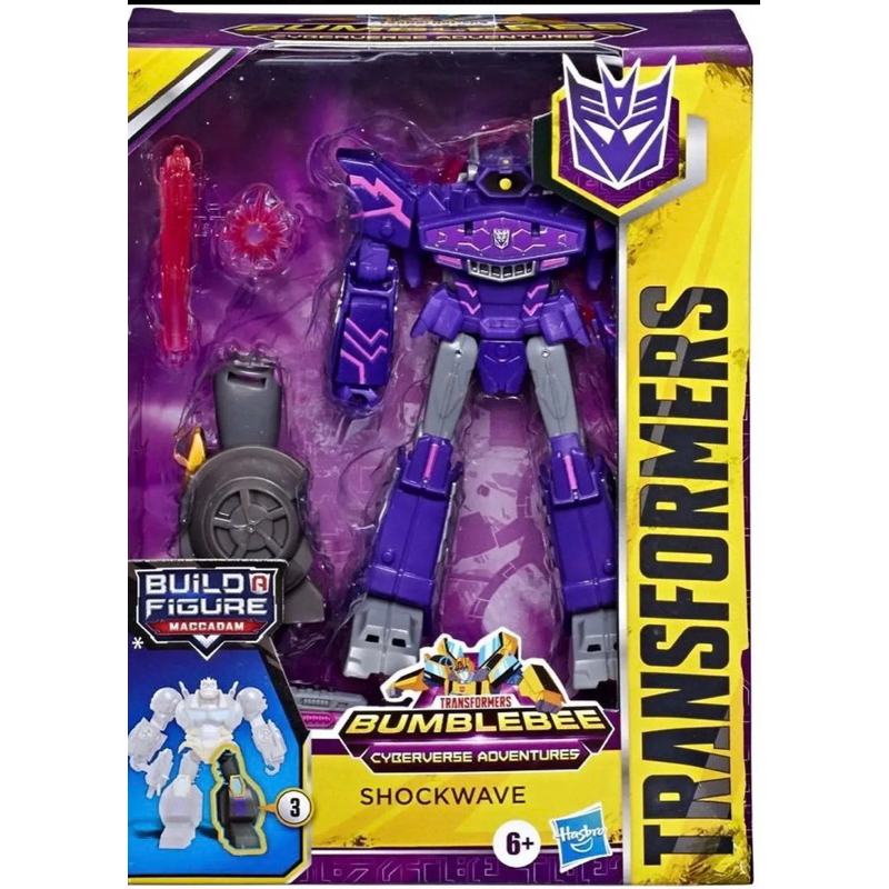 boneco Transformers Bumblebee Cyberverse Adventures Deluxe Class Shockwave (Hasbro)