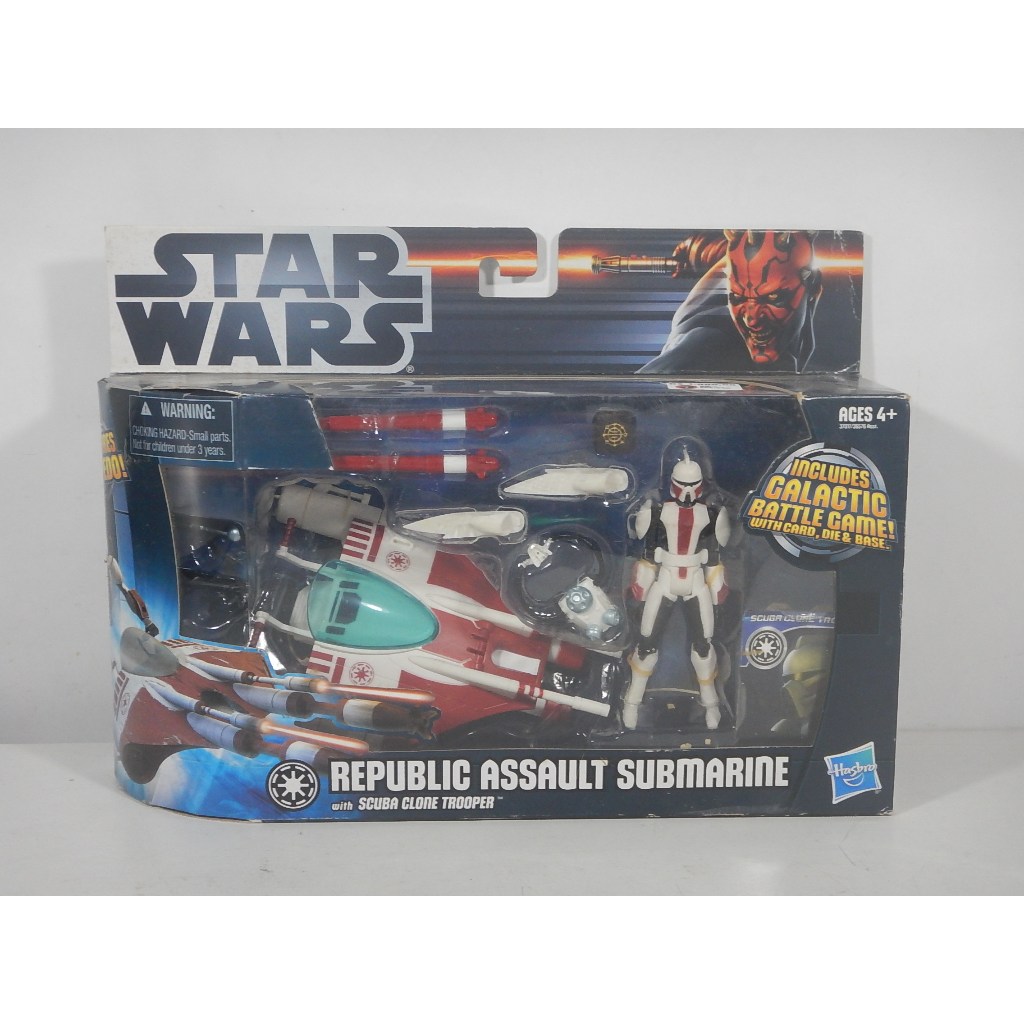 Star Wars Republic Assault Submarine With Scuba Clone Troope