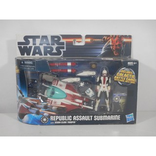 Star Wars Republic Assault Submarine With Scuba Clone Troope