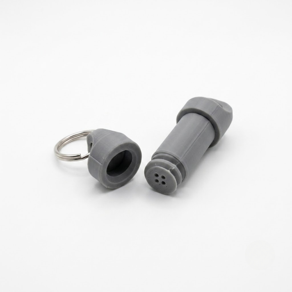 Mini Recipiente para Sal com Chaveiro