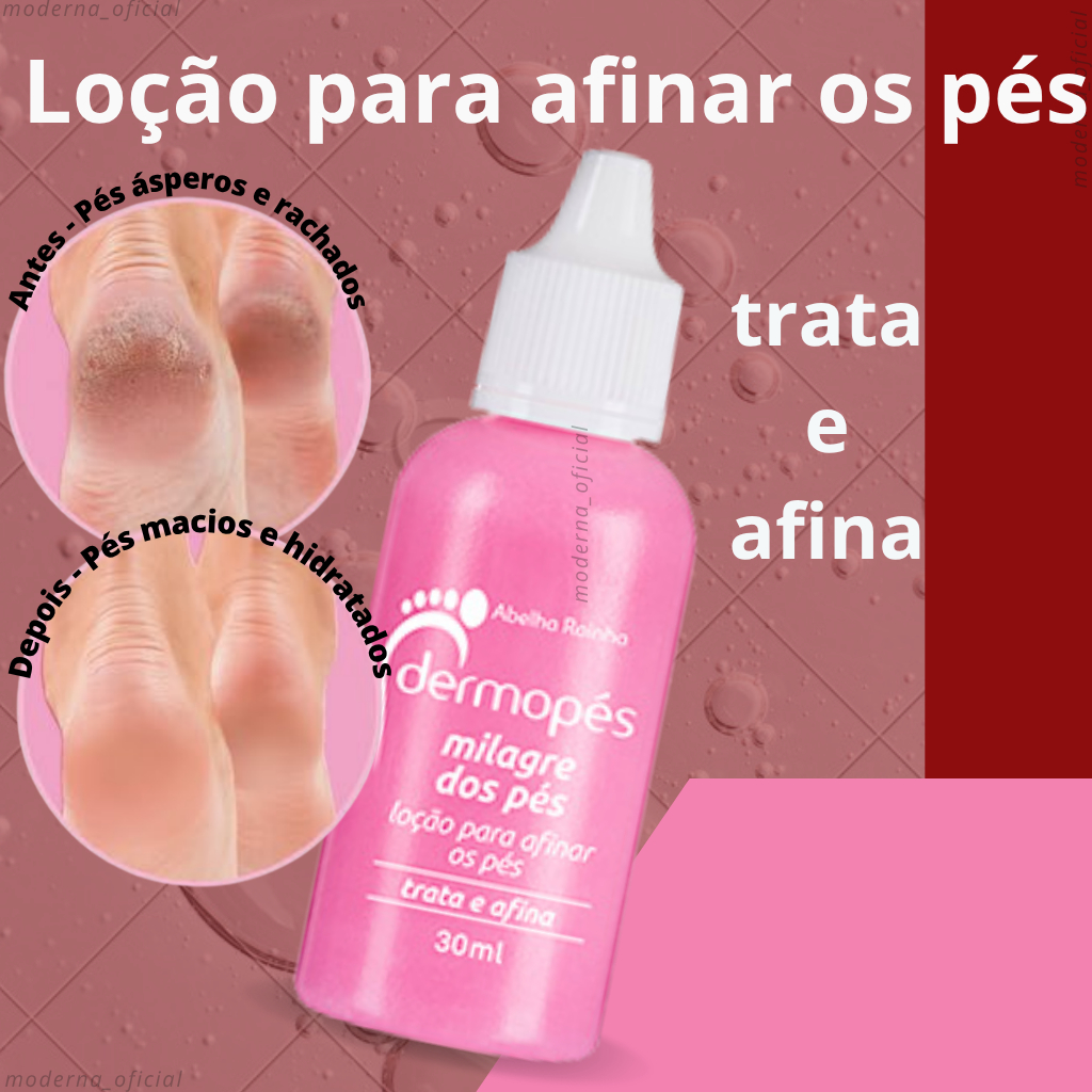 Loção Para Afinar Os Pés 30ml Abelha Rainha