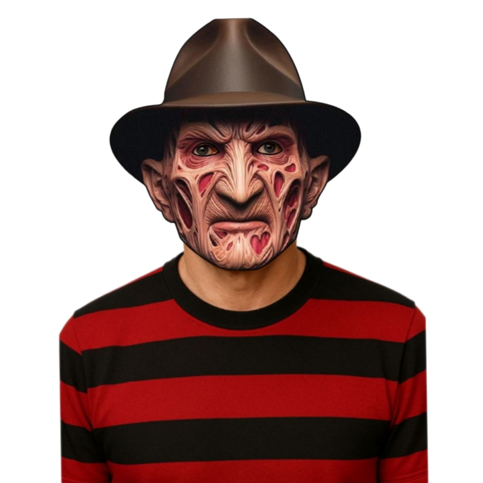 Máscara Freddy Krueger Infantil E Adulta Envio Imediato !