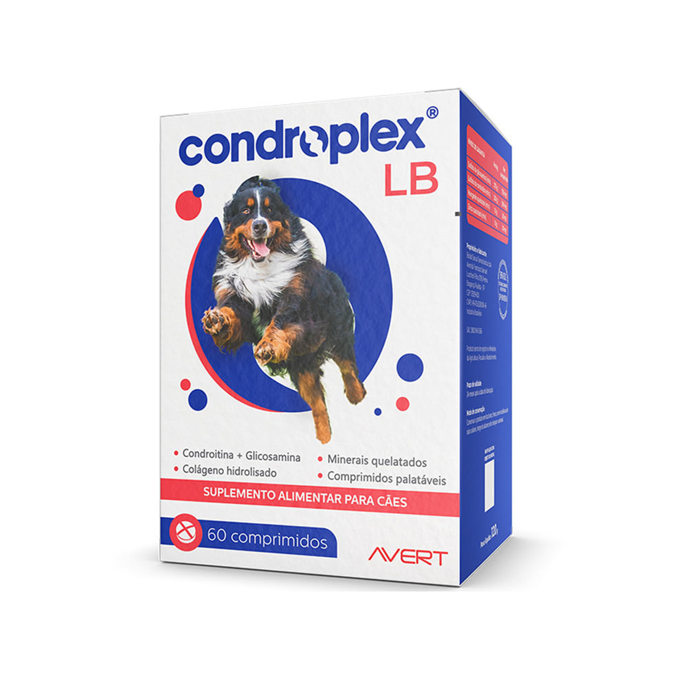 Condroplex LB Suplemento Articular para Cães 60 Comprimidos