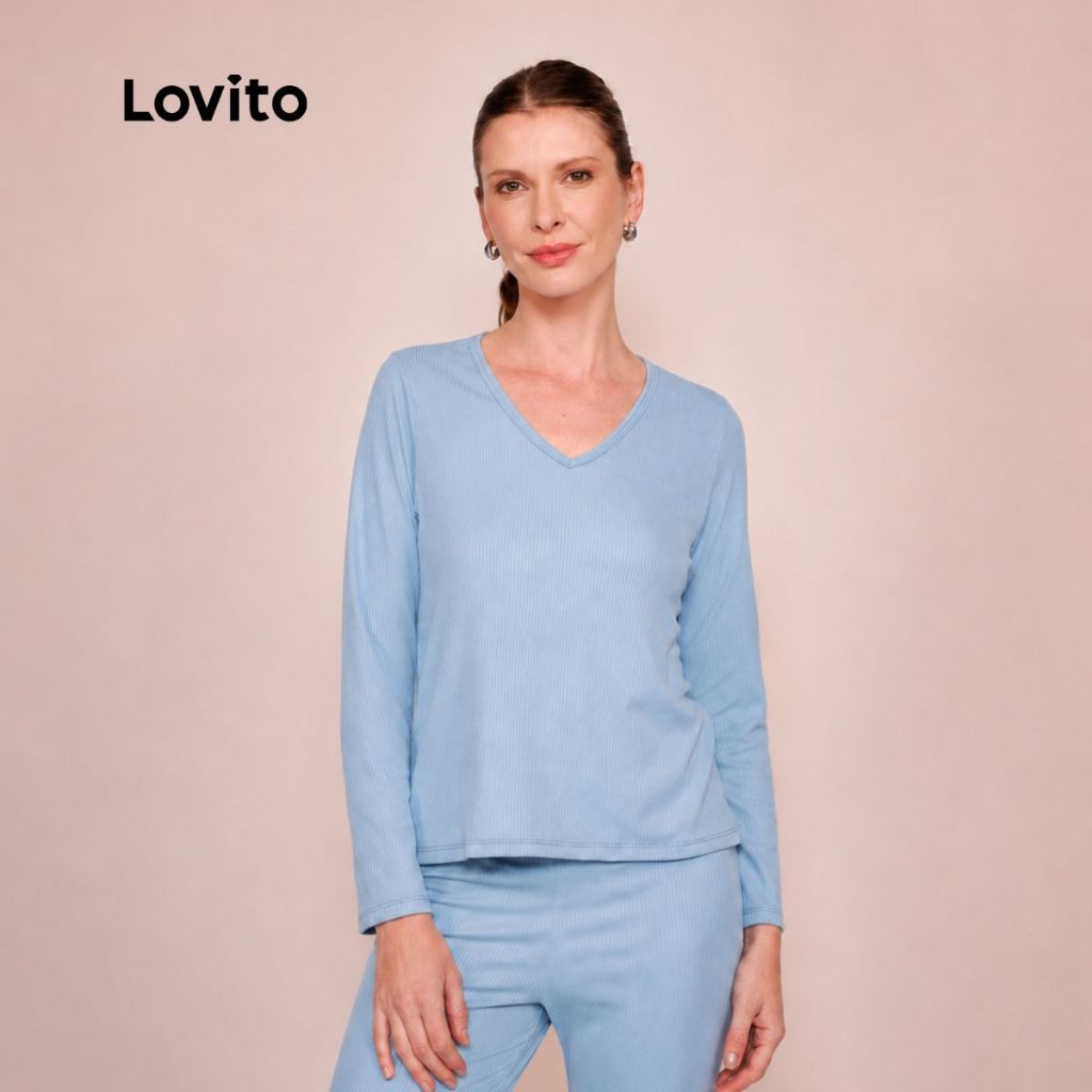 Lovito Bossa Conjunto de Pijama Longo PJB18631893