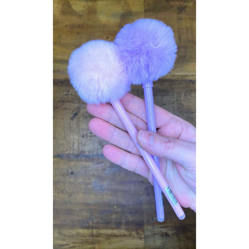 Caneta Gel Apagável Pompom Fluffly - Ponta 0,7mm - Tinta Azul - BRW