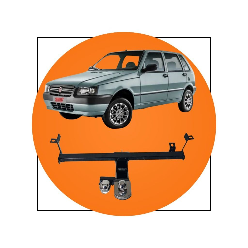 Rabicho Engate Reboque Fiat Uno Fire E Smart 2001 2002 2003