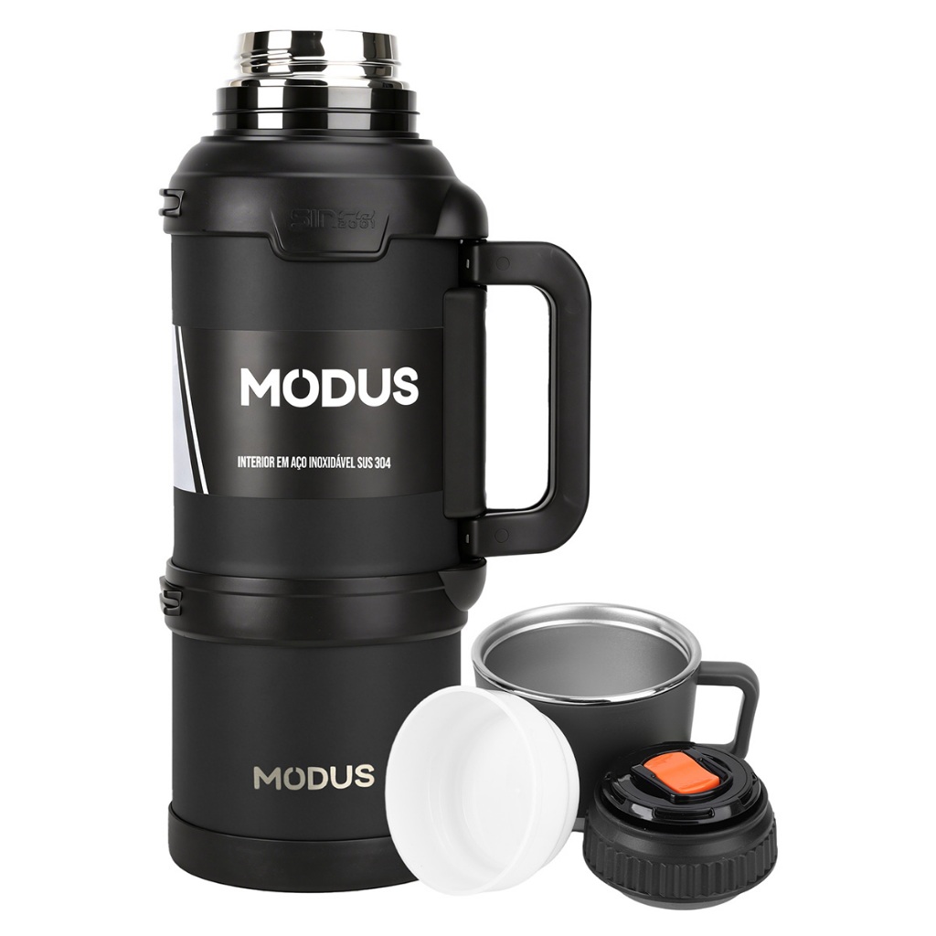 MODUS Garrafa Térmica Galão Térmico 3.6L Aço Inoxidável 304 Grande Capacidade Quente e Frio