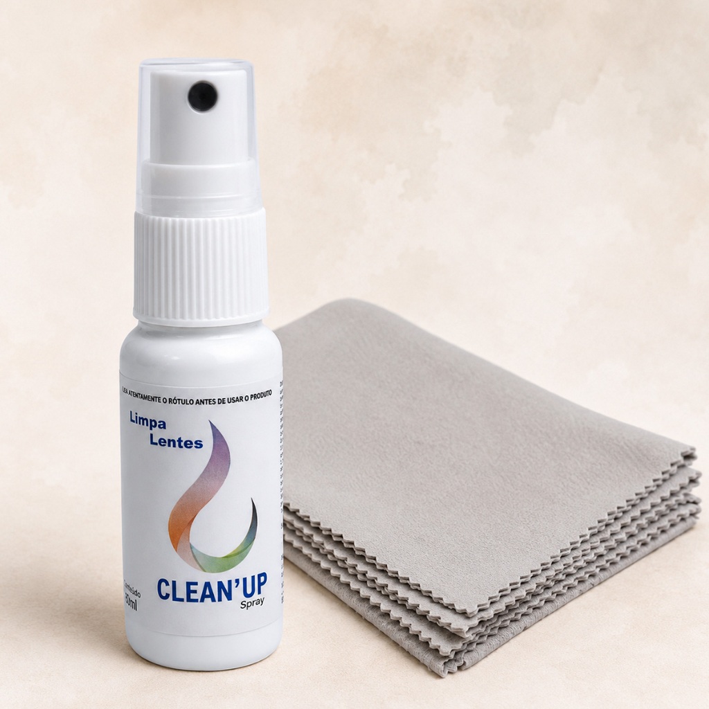 Spray Para Limpeza De Óculos Lentes  Limpa Tela Tv Celular Notebook De 25ml