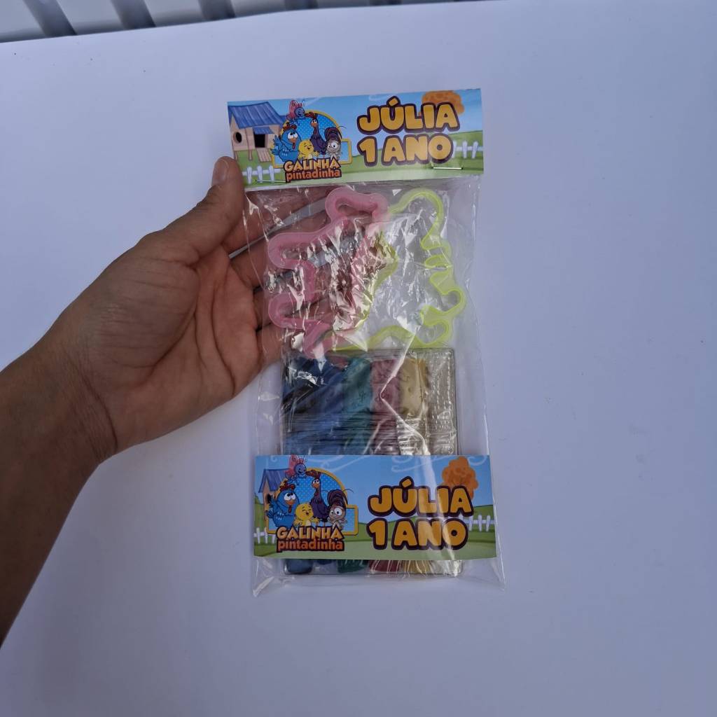 Kit Massinha Galinha Pintadinha Personalizados lembrancinha de Festa Infantil de aniversário