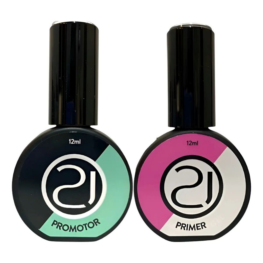 Kit Primer Sem Ácido e Promotor Nails 21 12ml