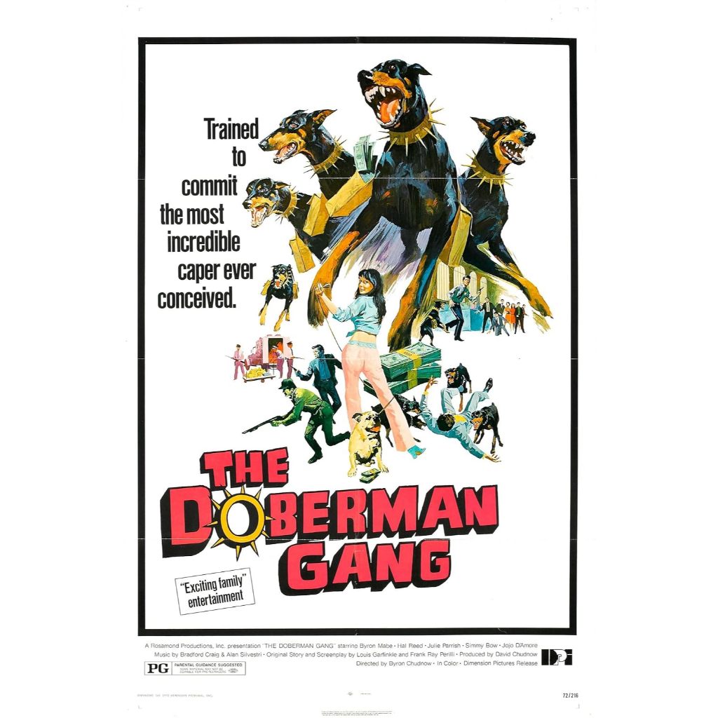 A Gangue dos Dobermans (1972) (The Doberman Gang) Byron Mabe, Hal Reed e Julie Parrish - Dublagem Clássica