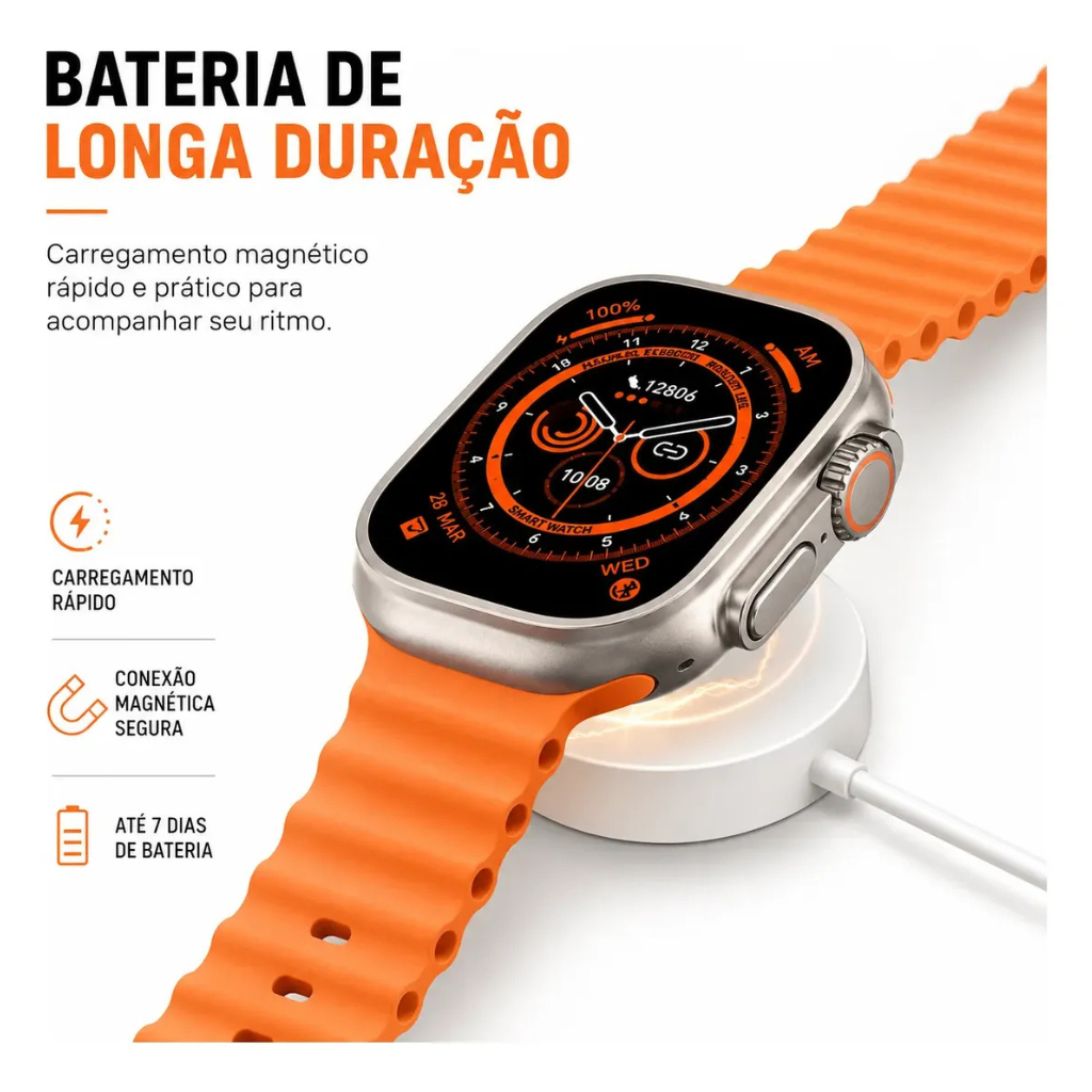 Relógio Smartwatch 7 Pulseiras Smartwatch 7 Pulseiras Relógio Inteligente 7 Pulseiras Smartwatch Bluetooth Relógio Digit