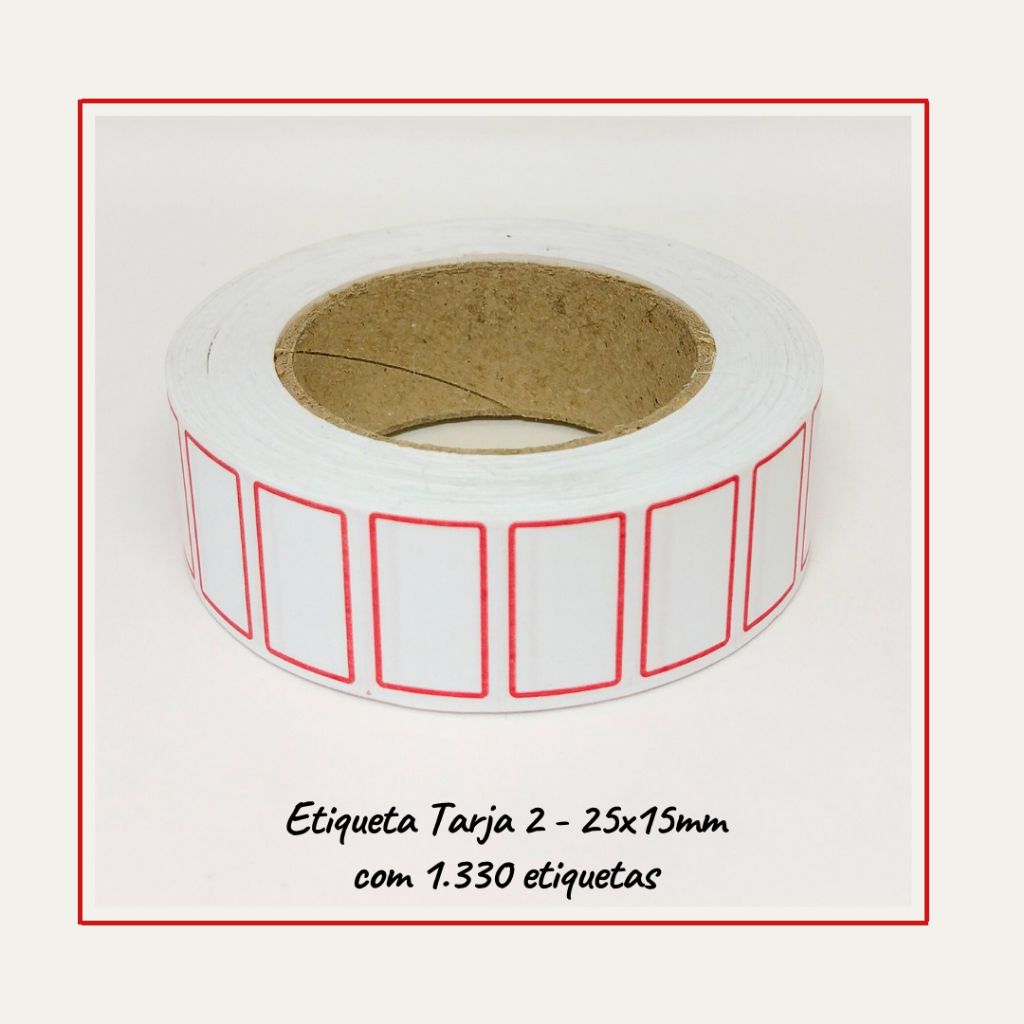 Etiqueta Para Preço Tarja 2 25x15- 1330 unidades