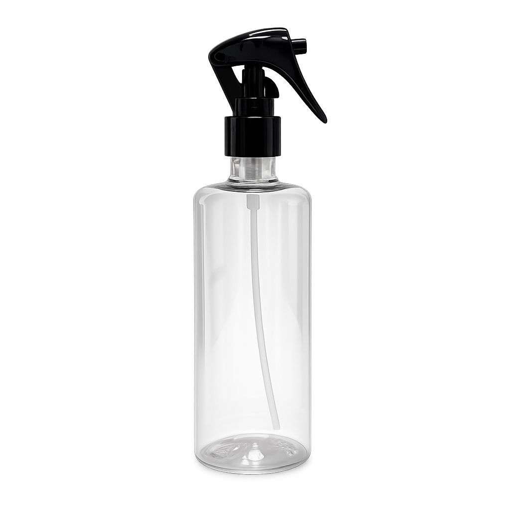Kit Frascos Borrifador Pulverizador Spray 200ml Multiuso Transparente Gatilho Profissional Limpeza Jardim Cabelo