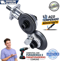 Adaptador Cortador de Chapa Universal para Furadeira e Parafusadeira Corte Preciso para Aço Ferro Cobre e Alumínio