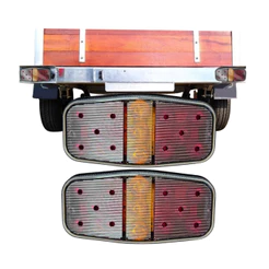 Par Lanterna Traseira Canoinha LED 12v Universal Carretinha Reboque Sinal Sul 2133 12
