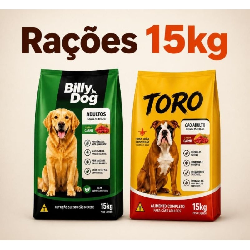 Ração Kanina Golden Foster Scott Pitty Animadog Toro Billy Dog até Super Premium para Cães Adulto 15kg
