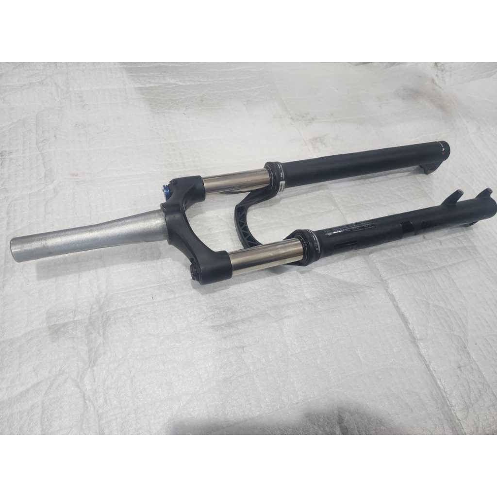 suspensao rockshox recon 29 trava para por gidon 15mm 100mm espiga 165mm cortada bike desmontada imagens reais nao boost