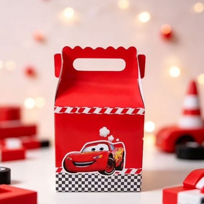 Kit Maletinha Carros Relâmpago McQueen Personalizada - Lembrancinha de Festa - Aniversário - Decoração / DESMONTADO