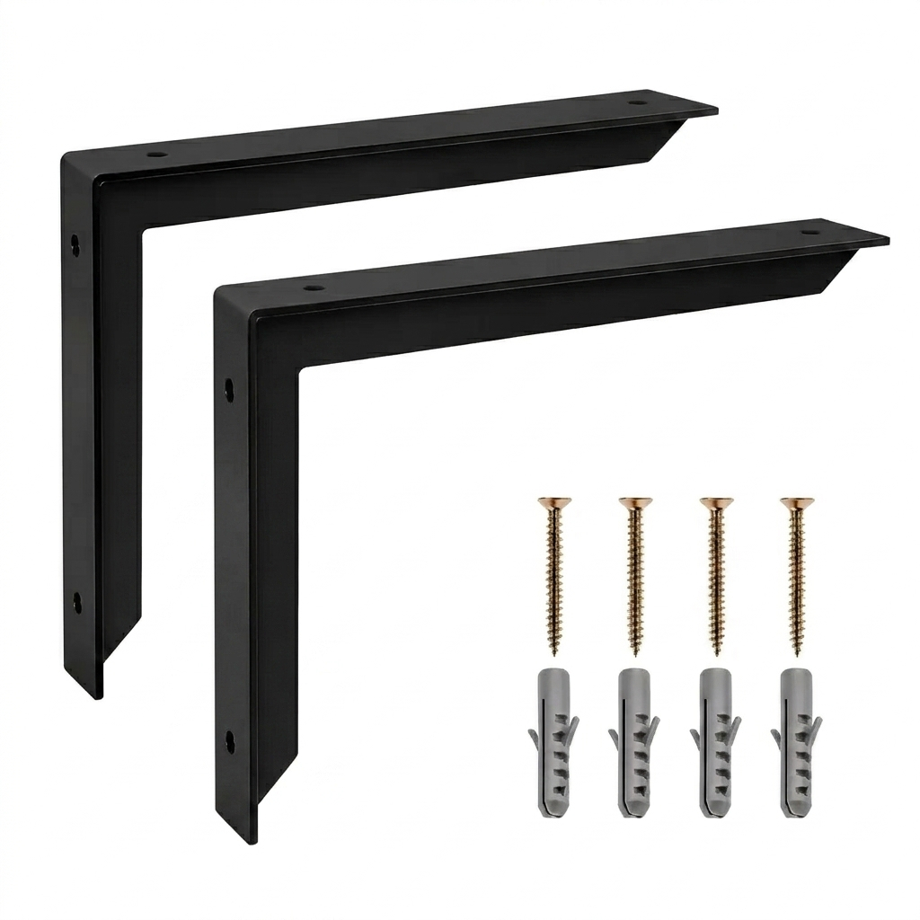 Suporte Mão Francesa Reforçada Kit 2 Peças 40 Cm + Parafusos