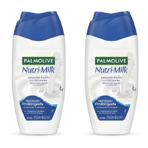 Kit 2 Sabonete Líquido para Corpo Palmolive Nutri-Milk Hidratante 250ml