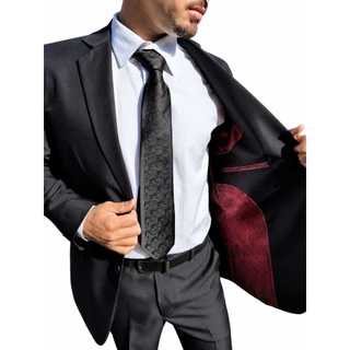 Ternos Masculino Slim Microfibra - Corte italiano Premium - Leve de Brinde uma Gravata Slim