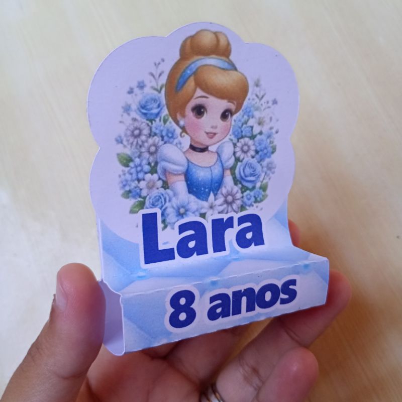 Porta Bis Duplo Personalizado ( CINDERELA) Lembrancinha|Aniversário Festa Infantil Nome e Idade Diversos Temas