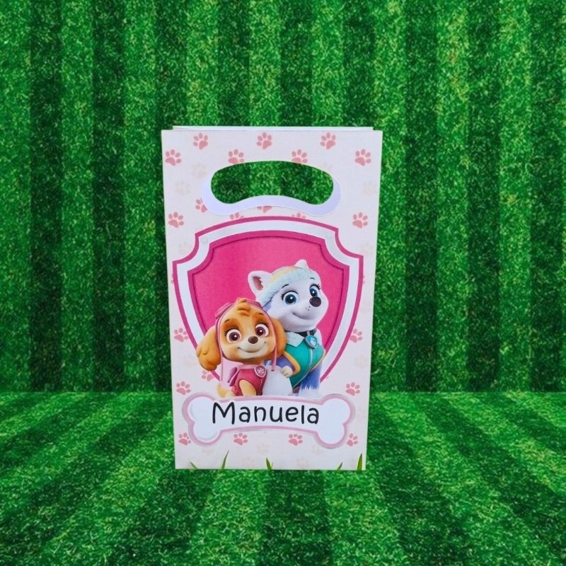 Sacolinhas Patrulha Canina rosa - sacolinhas skay - Everest- sacolinhas surpresa personalizadas